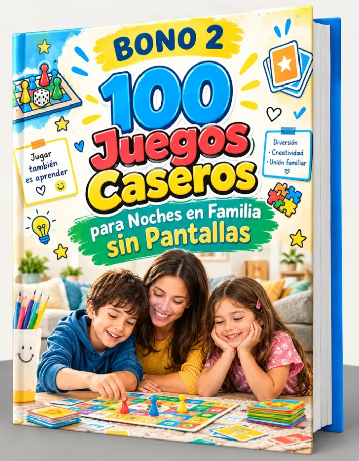 Cuadernillo de juegos caseros con dados y fichas